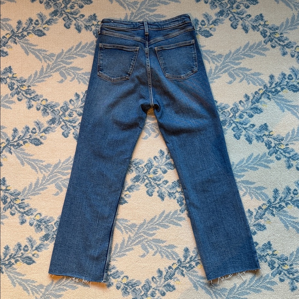 Zara High-Rise Straight Ankle Jeans - Medium Wash - Size 4 - Picture 7 of 8